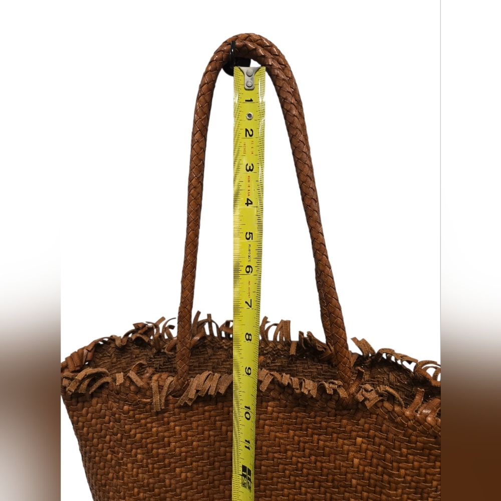 Loeffler Randall Leather Woven  Tote in Brown - Picture 7 of 12